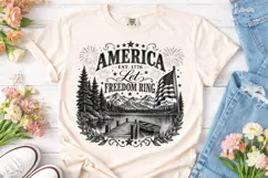 America Let Freedom Ring PNG Sublimation Product Image 1