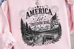 America Let Freedom Ring PNG Sublimation Product Image 2