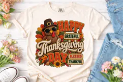 Happy Thanksgiving Turkey PNG Sublimatio Product Image 2