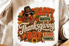 Happy Thanksgiving Turkey PNG Sublimatio Product Image 3
