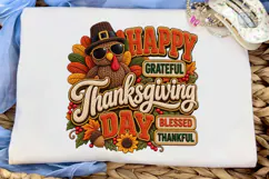 Happy Thanksgiving Turkey PNG Sublimatio Product Image 5