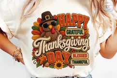 Happy Thanksgiving Turkey PNG Sublimatio Product Image 6