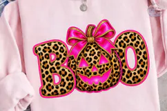 Boo Leopard Pumpkin PNG Sublimation Desi Product Image 3