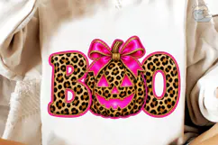 Boo Leopard Pumpkin PNG Sublimation Desi Product Image 4