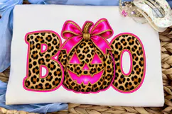 Boo Leopard Pumpkin PNG Sublimation Desi Product Image 5