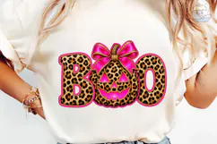 Boo Leopard Pumpkin PNG Sublimation Desi Product Image 6