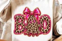 Boo Ghost Leopard Print PNG Sublimation Product Image 4