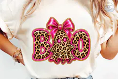 Boo Ghost Leopard Print PNG Sublimation Product Image 6
