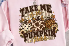 Take Me to Pumpkin Patch PNG Shirt Desig Product Image 3