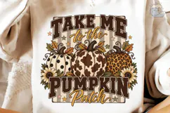 Take Me to Pumpkin Patch PNG Shirt Desig Product Image 1