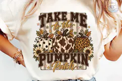 Take Me to Pumpkin Patch PNG Shirt Desig Product Image 6