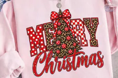 Merry Christmas Leopard PNG Sublimation Product Image 3