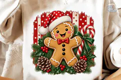 Gingerbread Man Santa PNG Shirt Design Product Image 4