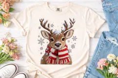 Christmas Reindeer PNG Sublimation Shirt Product Image 2