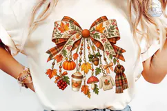 Autumn Bow Ornaments PNG Sublimation Product Image 6