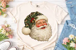 Vintage Santa Face PNG Sublimation Desig Product Image 2