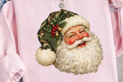 Vintage Santa Face PNG Sublimation Desig Product Image 3