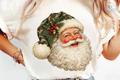 Vintage Santa Face PNG Sublimation Desig Product Image 6