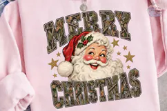 Merry Christmas Santa PNG Sublimation Sh Product Image 3