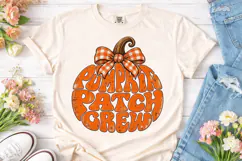 Pumpkin Patch Crew Fall PNG Sublimation Product Image 2
