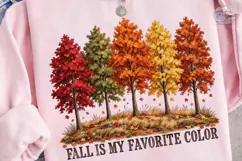 Fall Is My Favorite Color PNG Shirt Desi Product Image 3