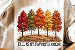 Fall Is My Favorite Color PNG Shirt Desi Product Image 4