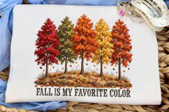 Fall Is My Favorite Color PNG Shirt Desi Product Image 6