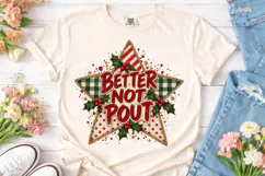 Better Not Pout Christmas PNG Shirt Product Image 2