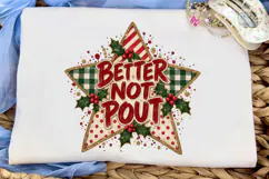 Better Not Pout Christmas PNG Shirt Product Image 6