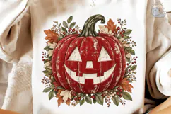 Autumn Pumpkin Face PNG Shirt Design Product Image 4