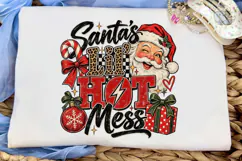 Santa's Hot Mess PNG Sublimation Design Product Image 5