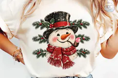 Festive Snowman PNG Sublimation Design Product Image 6
