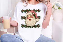 Santa Face Christmas PNG Sublimation Des Product Image 1