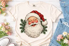 Vintage Santa Face PNG Shirt Design Product Image 2