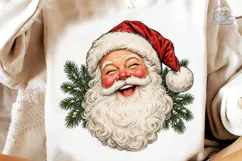 Vintage Santa Face PNG Shirt Design Product Image 4