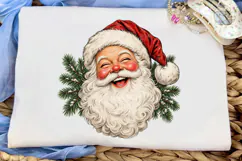 Vintage Santa Face PNG Shirt Design Product Image 5