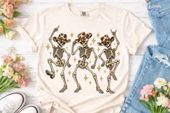 Dancing Skeleton Cowboys PNG Sublimation Product Image 2