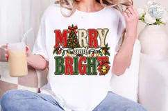 Merry and Bright Christmas PNG Sublimati Product Image 4
