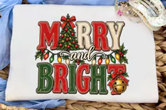 Merry and Bright Christmas PNG Sublimati Product Image 5