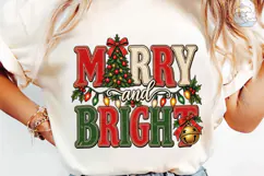 Merry and Bright Christmas PNG Sublimati Product Image 6