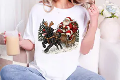Christmas Black Dog Reindeer PNG Sublima Product Image 4