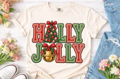 Holly Jolly Christmas PNG Sublimation De Product Image 2