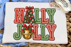 Holly Jolly Christmas PNG Sublimation De Product Image 5