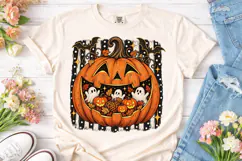 Halloween Pumpkin PNG Sublimation Shirt Product Image 1