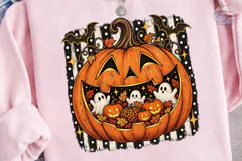 Halloween Pumpkin PNG Sublimation Shirt Product Image 2