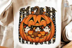 Halloween Pumpkin PNG Sublimation Shirt Product Image 3