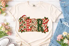 Merry Christmas Gingerbread PNG Sublimat Product Image 2