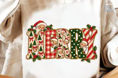 Merry Christmas Gingerbread PNG Sublimat Product Image 4