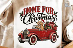 Home for Christmas Dog PNG Sublimation D Product Image 3