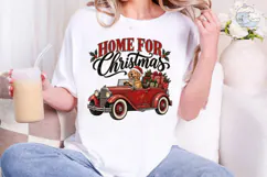 Home for Christmas Dog PNG Sublimation D Product Image 4
